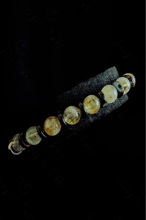 دستبند استیل (فولاد) قهوه ای زنانه سنگ طبیعی SEVGİLİ TAKI - کد 797874125
