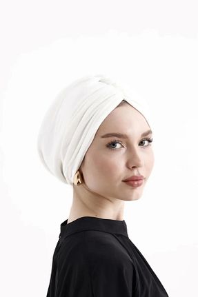 کلاه شنای حجاب سفید زنانه ladrans - کد 849148345