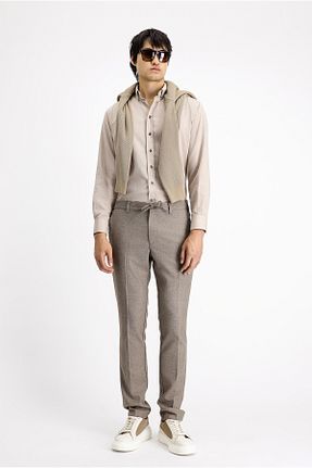 شلوار قهوه ای مردانه پلی استر Kiğılı - کد 874967289