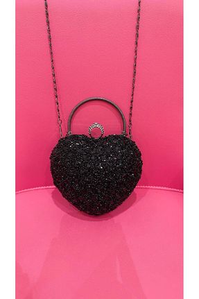 کیف مجلسی مشکی زنانه فلزی Lussara Shoes&Bags - کد 944799699