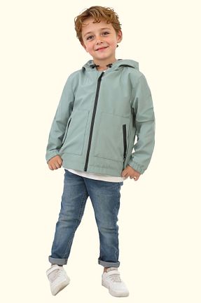 بادگیر و بارانی سبز بچه گانه ضد آب Firststops - کد 856885815