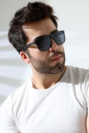 عینک آفتابی مشکی مردانه 60 Lozzo - کد 925279005