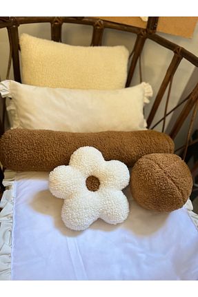 بالش و روبالشی کودک و نوزاد قهوه ای مخملی Cherry Bloom Cotton - کد 944287487
