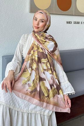 شال سبز زنانه پنبه ای lamelif - کد 944098362