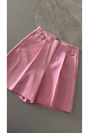 شلوارک و برمودا صورتی زنانه فاق بلند Butik Beyza - کد 944635157