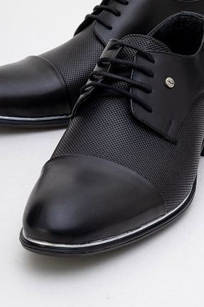 کفش کلاسیک مشکی مردانه چرم لاکی depderi - کد 944143943