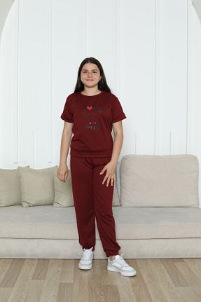 ست کرمکن اسپرت زرشکی بچه گانه پنبه پلی استر sleeproom - کد 944403804