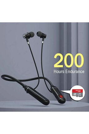 هدست بلوتوث بند گردنی مشکی KAZEMTECH - کد 944627812