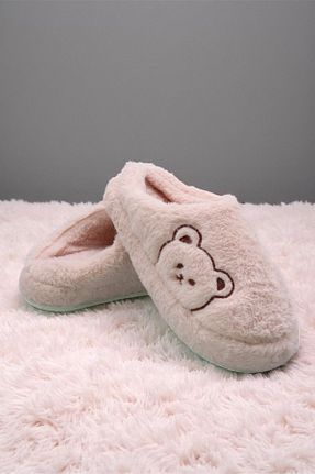 دمپائی خانگی صورتی زنانه مخملی HFKY - کد 944553533