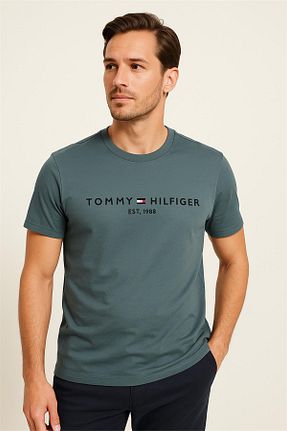 تیشرت رنگی مردانه یقه دوچرخه Tommy - کد 945797181
