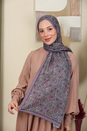 شال بنفش زنانه پنبه ای aldyoo - کد 944468790