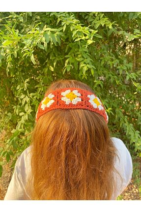 باندانا نارنجی پنبه ای Nil Aksesuarları - کد 944670943