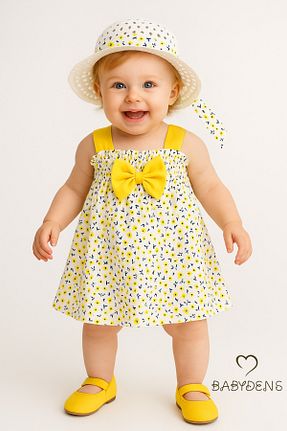 لباس زرد بچه گانه بافتنی BABYDEN