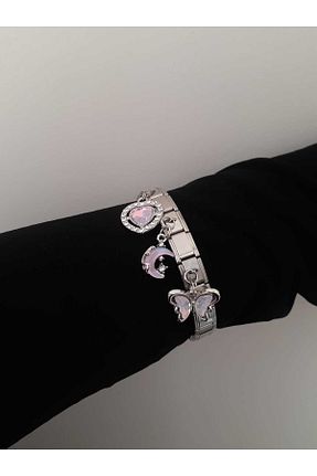 دستبند استیل (فولاد) متالیک زنانه استیل (فولاد) bijoux uniques - کد 944703383