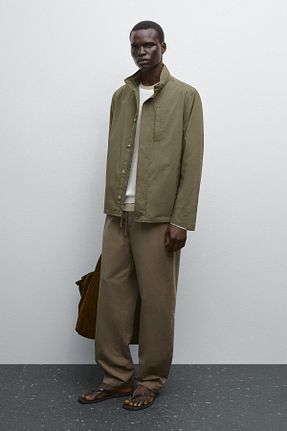 کت خاکی مردانه رگولار Massimo Dutti - کد 944706662
