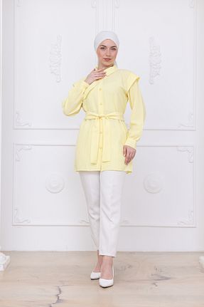 پیراهن حجاب زرد زنانه Relaxed SiSorti Moda - کد 944730936
