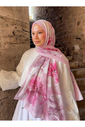 شال بژ زنانه پنبه ای Mira İpek - کد 944739275
