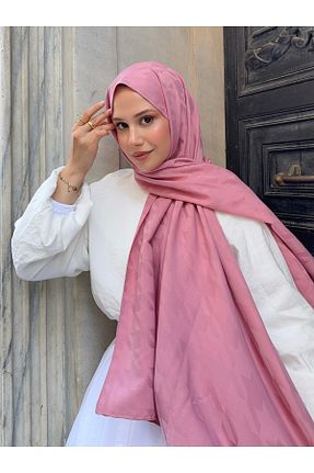 شال صورتی زنانه شیفون Mira İpek - کد 944793493