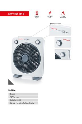 پنکه سفید گارانتی نمایندگی رسمی SİMTAŞ - کد 929220486