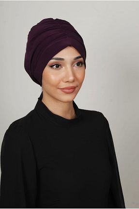 روسری بنفش 70 * 180 Yasmin S