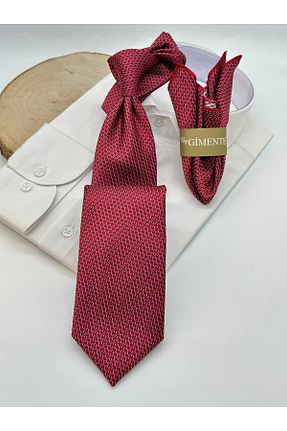 کراوات قرمز مردانه میکروفیبر Gutiero - کد 944809379