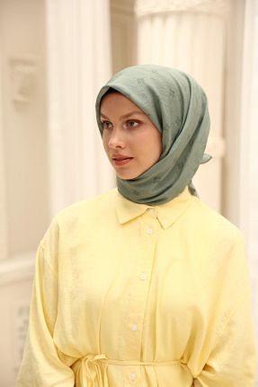 روسری سبز پنبه ای Silk Home - کد 944850164