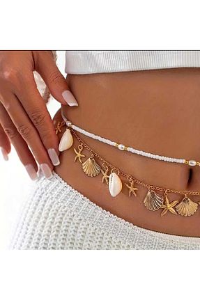 کمربند سفید زنانه پارچه ای beynaaksesuar - کد 944926647