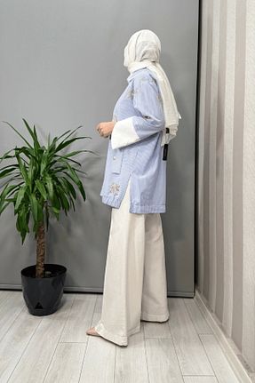 کت حجاب آبی زنانه رگولار Ghisa - کد 944970064