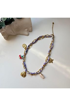 گردنبند جواهر رنگی زنانه منجق Alice İsstanbul - کد 945035826