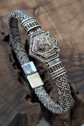 دستبند جواهر مردانه زیرکن cheetah quality - کد 945285710