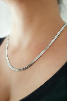گردنبند استیل ( فولاد ) متالیک زنانه استیل ضد زنگ Desodes - کد 945067255