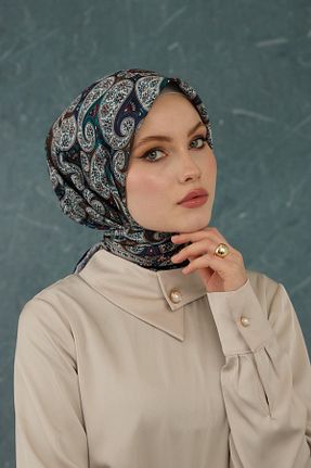 روسری آبی پنبه ای İpekhan - کد 897984826