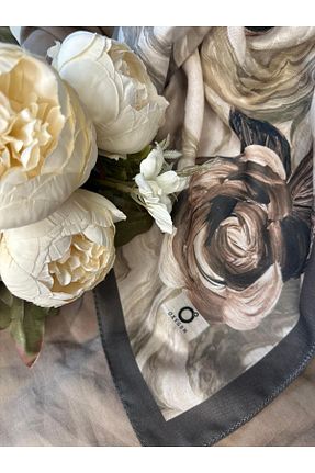 شال قهوه ای زنانه Oxygen Scarfs - کد 945122941
