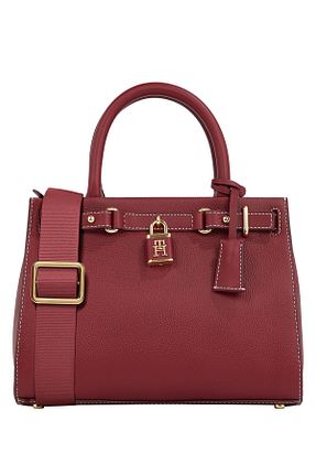 کیف دستی زرشکی زنانه Tommy Hilfiger - کد 945138564