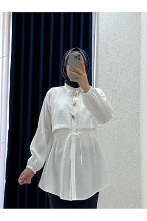 بلوز حجاب رنگی زنانه رگولار Mihra - کد 945200216