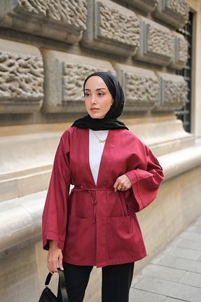 کت حجاب زرشکی زنانه رگولار LOCCO - کد 945263408