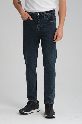 شلوار جین آبی مردانه پاچه تنگ muzzo jeans - کد 945257398