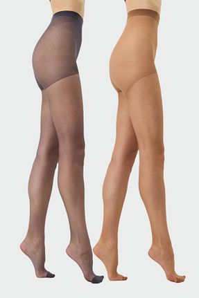 جوراب شلواری سایز بزرگ رنگی زنانه ساده C&CITY - کد 945535935