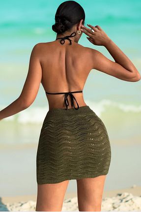 رویه بیکینی خاکی زنانه پنبه ای AQE FASHION - کد 945482007