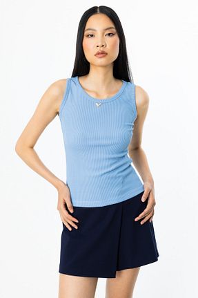 بلوز آبی زنانه ساده ON - کد 945562340
