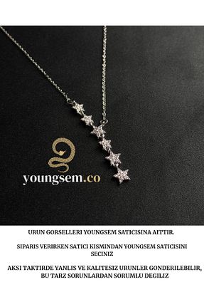 گردنبند استیل ( فولاد ) طوسی زنانه استیل ضد زنگ youngsem - کد 939988475