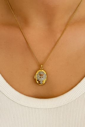 گردنبند استیل ( فولاد ) زرد زنانه استیل (فولاد) BESMYAR JEWELS - کد 935666538