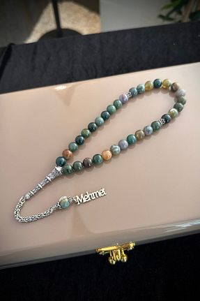 تسبیح سبز سنگ طبیعی dergah tesbih - کد 746389204