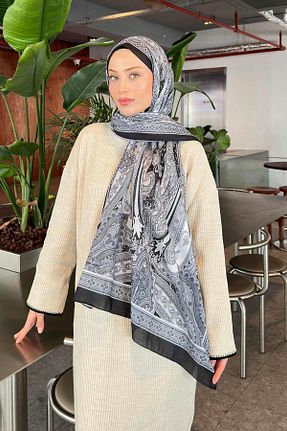 شال مشکی زنانه lamelif.com - کد 888377627