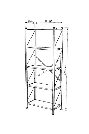 قفسه کتاب سفید 151 سانتی متر MESİR PLASTİK - کد 44048298