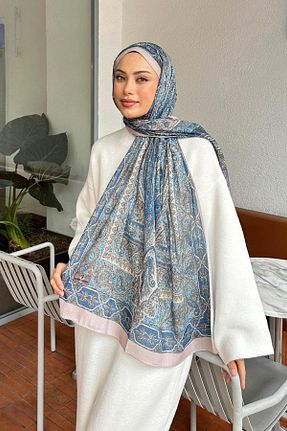 شال آبی زنانه lamelif.com - کد 875711458