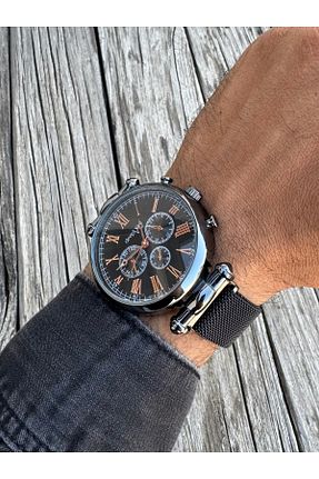ساعت مچی مشکی مردانه 41-45 میلی متر DEEPWELL - کد 78034553