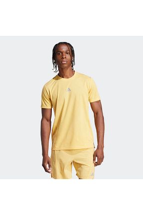 تیشرت اسپرت زرد مردانه رگولار adidas - کد 809313865