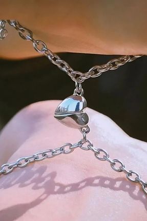 دستبند جواهر زنانه روکش نقره Genel Markalar - کد 861912388