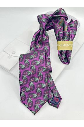 کراوات بنفش مردانه میکروفیبر Gutiero - کد 904199837